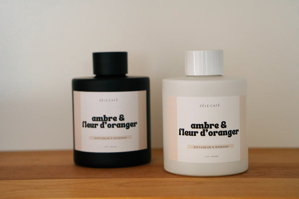 Diffuseur à roseaux - ambre et fleur d’oranger