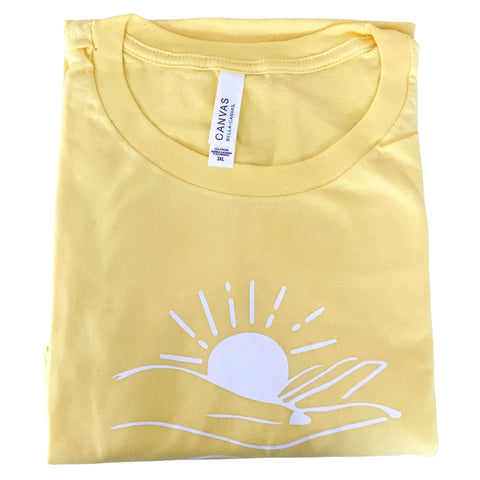 Chandail oversized LAKE IT - Jaune
